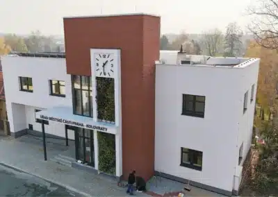 Stavební úpravy a úspory energie budovy úřadu MČ Praha-Kolovraty